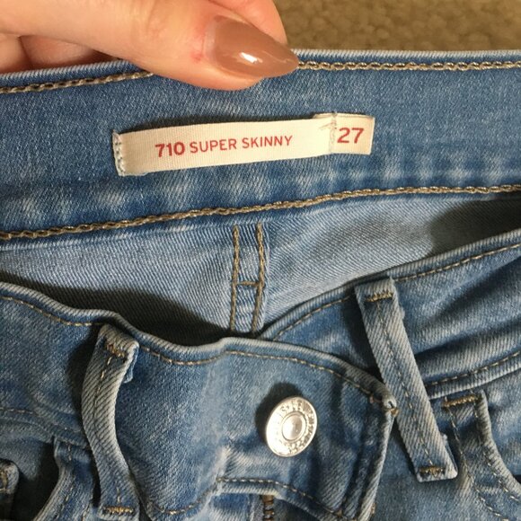 Levi's 710 Supper Skinny jeans - Size 27 - Picture 3 of 3